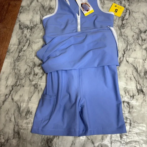 Sage Size Small Lavender purple gold dress tennis athletic skirt with shorts NWT - Picture 7 of 7